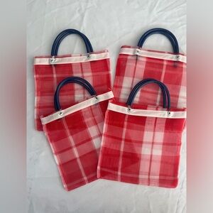 Stylish Red Plaid Women's Tote Bag/ mini bags/ Mexican bags/ candy bag